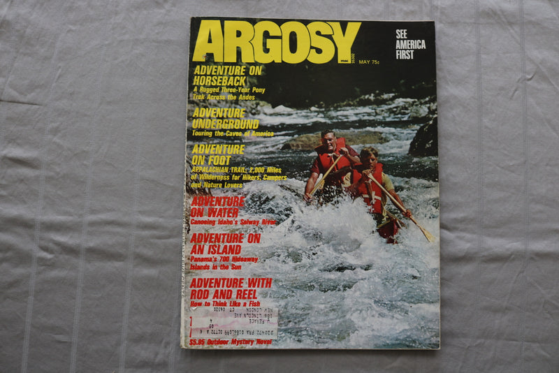 1972 MAY ARGOSY MAGAZINE - ADVENTURE ON HORSEBACK COVER - SP 6187V