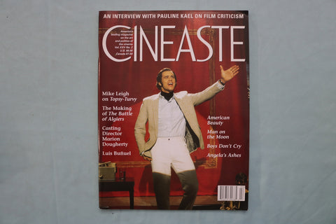 2000 MARCH CINEASTE MAGAZINE - JIM CARREY AS ANDY KAUFMAN COVER - E 19727
