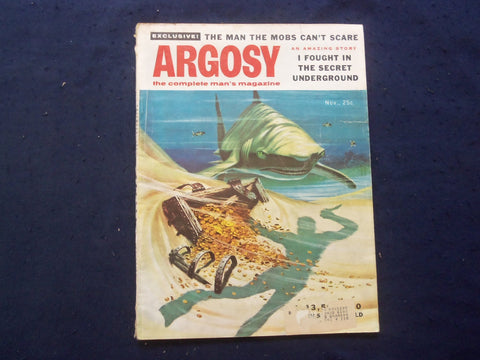 1955 NOVEMBER ARGOSY MAGAZINE - THE MAN THE MOBS CAN'T SCARE - SP 4781K