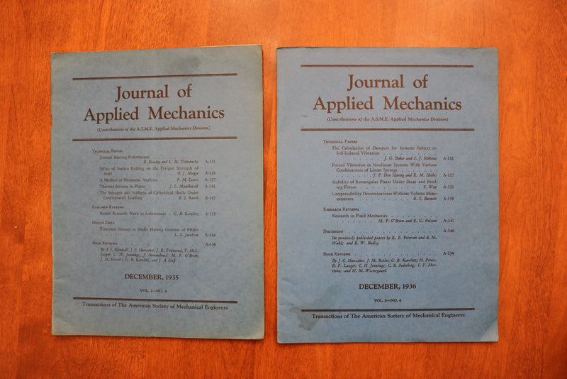 1935-1937 AMERICAN SOCIETY OF MECHANICAL ENGINEERS MAGAZINE - LOT OF 6 - O 3927