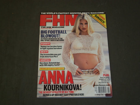2001 SEPTEMBER FHM MAGAZINE (FOR HIM) - ANNA KOURNIKOVA COVER - B 3532