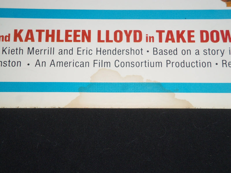 1979 TAKE DOWN 1/2 SHEET MOVIE POSTER - EDWARD HERRMANN, KATHLEEN LLOYD - P 303