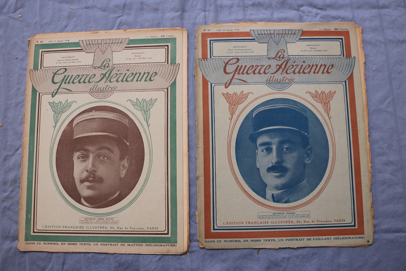 1916-1918 LA GUERRE AERIENNE ILLUSTRE MAGAZINE - FRENCH - LOT OF 20 - O 3857