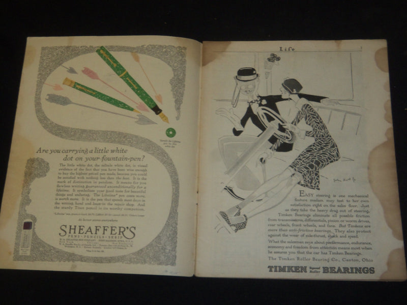 1927 OCTOBER 13 LIFE MAGAZINE - JUST BETWEEN US GIRLS - SP 2857