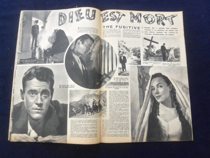 1948 OCT 26 CINEMONDE MAGAZINE - LINDA DARNELL COVER - FRENCH EDITION- SP 4867X