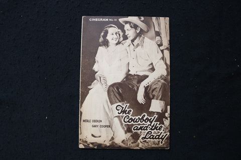 1938 GARY COOPER & MERLE OBERON CINEGRAM MAGAZINE - E 26110