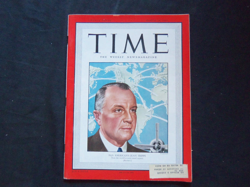 1949 MARCH 28 TIME MAGAZINE - PAN AMERICAN'S JUAN TRIPPE - T 1167