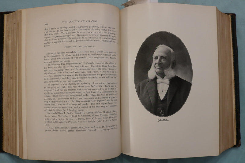 1908 THE HISTORY OF ORANGE COUNTY NEW YORK BY RUSSEL HEADLEY -HARDCOVER- KD 9676