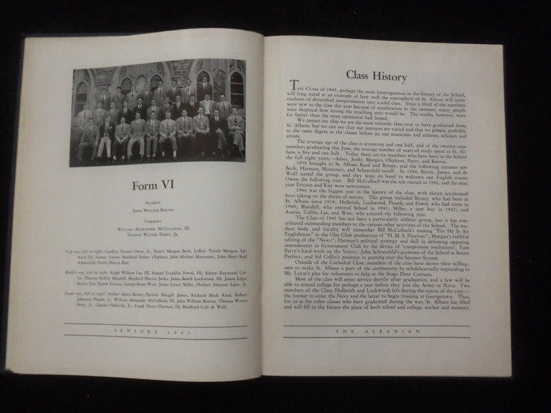 1945 THE ALBANIAN ST. ALBANS SCHOOL YEARBOOK - WASHINGTON, D.C. - YB 3157