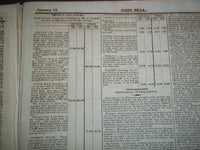 1822 JOHN BULL NEWSPAPER LOT OF 19 DIFF - PUBLISHED IN LONDON - #57-75 - NP 1504