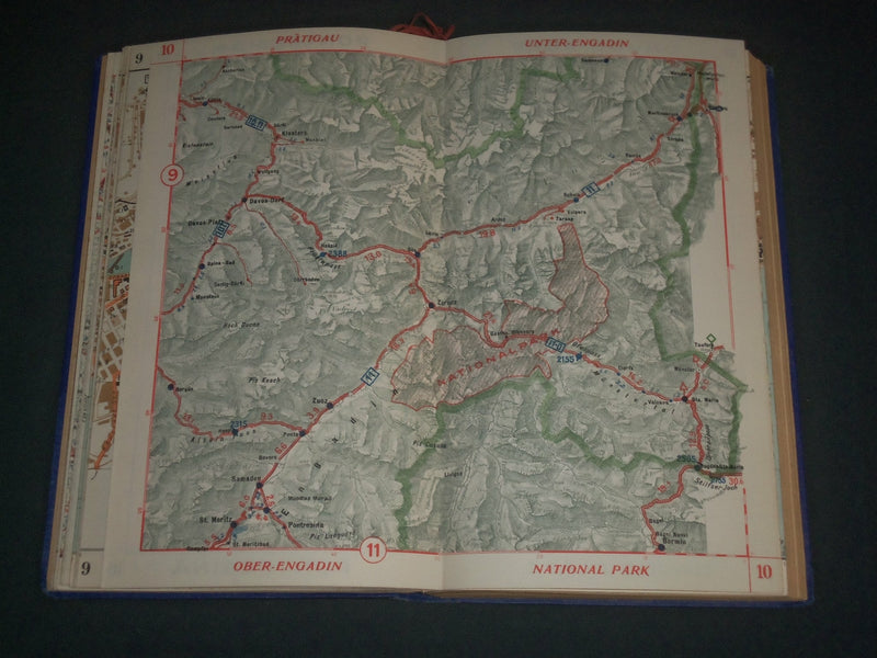 1929 GUIDE TO ROUTIER DE L'AUTOMOBILE - CLUB DE SUISSE - GREAT MAPS - KD 5452