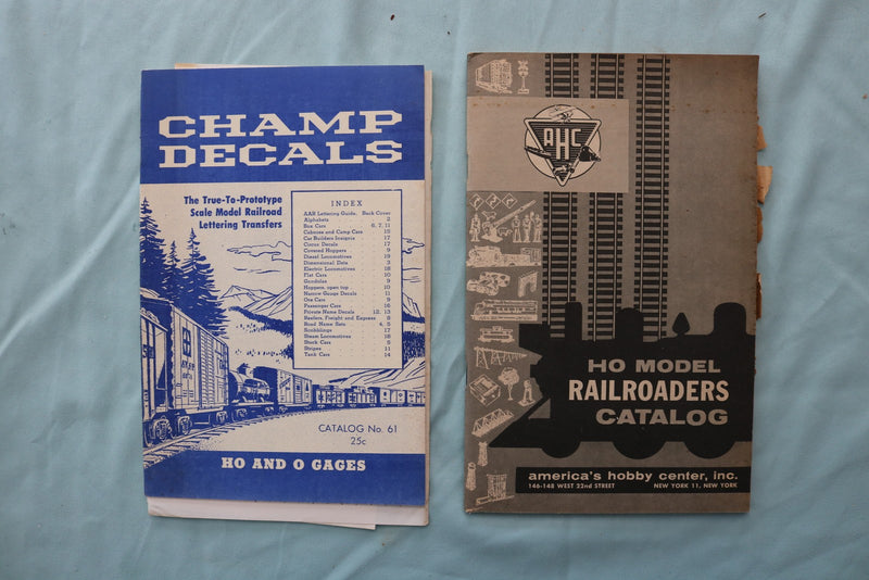 1950'S-1960'S MODEL RAILROAD EPHEMERA - LOT OF 7 - K 3319