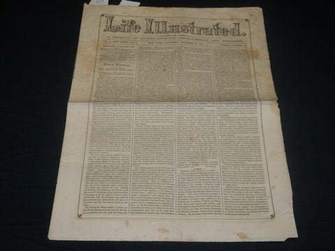 1855 DECEMBER 22 LIFE ILLUSTRATED NEWSPAPER - INVENTIONS NURSERIES - NP 4792
