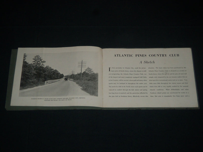 1928 ATLANTIC PINES COUNTRY CLUB - BROCHURE - CAMDEN NEW JERSEY - J 3899