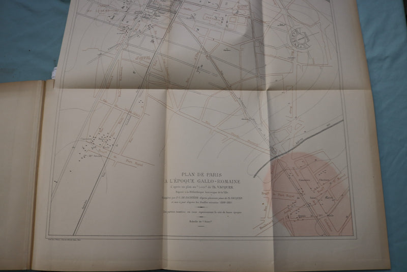 1912 PARIS A L'EPOQUE GALLO-ROMAINE HARDCOVER BOOK - KD 9713
