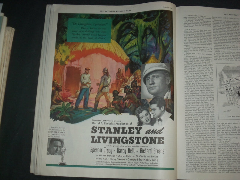 1939 AUGUST 12 THE SATURDAY EVENING POST MAGAZINE - ILLUSTRATED COVER - SP 2474M