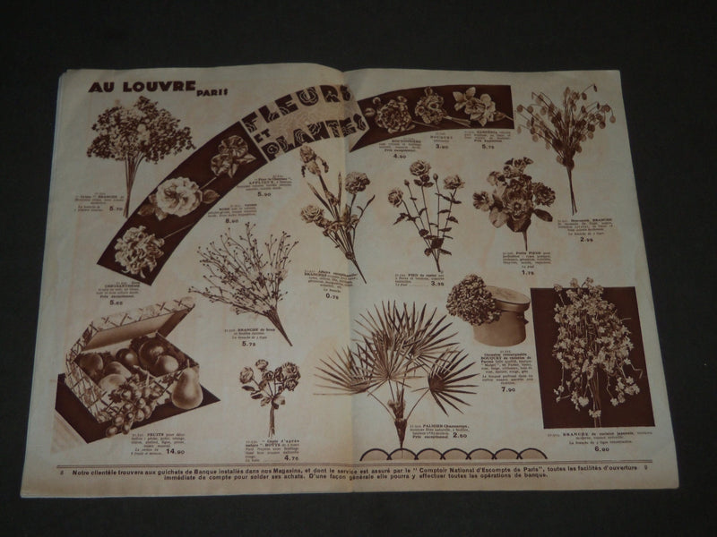 1920'S FEBRUARY AU LOUVRE PARIS FRENCH CATALOGUE - GANTS - DENTELLES - FR 1174