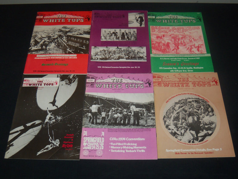 1969-1974 THE WHITE TOPS MAGAZINE LOT OF 36 ISSUES - CIRCUS - O 3687