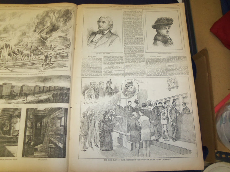1887 JULY 21 THE DAILY GRAPHIC NEWSPAPER - THE DONKEY FOSTER MOTHERS - NT 7660