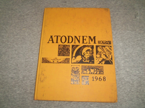 1968 ATODNEM MENDOTA HIGH SCHOOL YEARBOOK - MENDOTA, ILLINOIS - YB 2482
