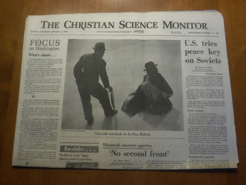 1968 JAN 6 THE CHRISTIAN SCIENCE MONITOR-U.S. TRIES PEACE KEY ON SOVIETS-NP 4618