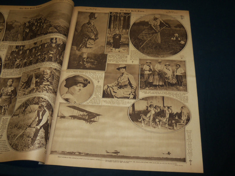 1917 AUGUST 5 NEW YORK TIMES ROTO PICTURE SECTION - GENERAL PERSHING - NT 8995