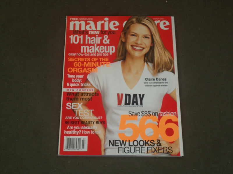 2001 MARCH MARIE CLAIRE MAGAZINE - CLAIRE DANES COVER - B 3295