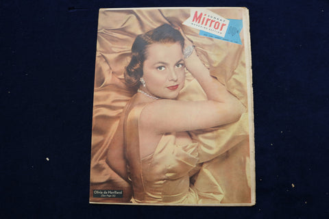 1950 AUGUST 20 NY MIRROR MAGAZINE - OLIVIA DE HAVILLAND COVER - E 22484