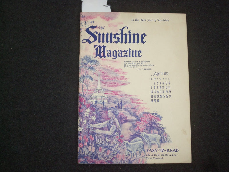1957 APRIL SUNSHINE MAGAZINE - J 9972