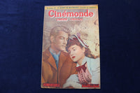 1949 MAY 2 CINEMONDE MAGAZINE - JEAN MARAIS & DOMINIQUE BLANCHAR COVER - E 23918