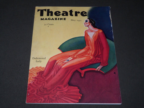 1930 MAY THEATRE MAGAZINE - DISHONORED LADY COVER - NICE ADS - B 3184