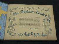 1940'S DANMARKS SERIE FRA FUGLENES VERDEN BIRDS TOBACCO CARDS ALBUM - KD 3188
