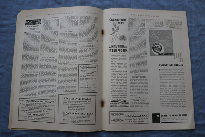 1935 DECEMBER 14 NEWS LETTER AND WASP MAGAZINE- PHOTOS, STORIES & ADS - SP 4785N