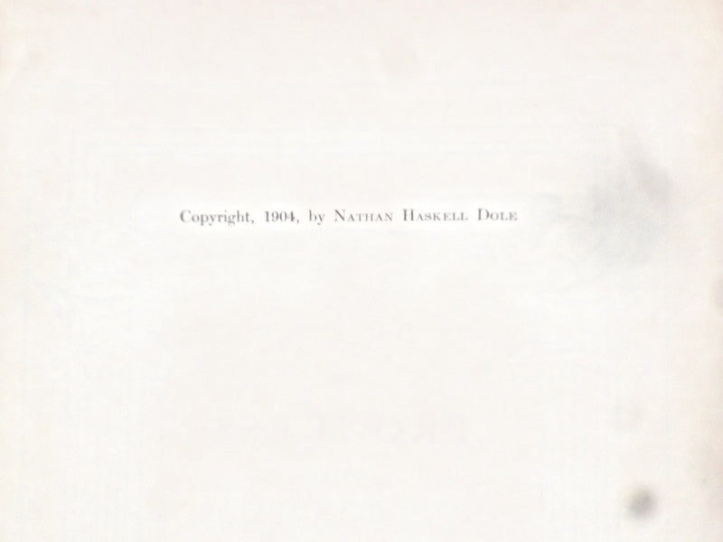 1904 PEACE AND PROGRESS HARDCOVER BOOK BY NATHAN HASKELL DOLE-INSCRIBED- KD 9024