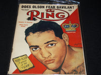 1954 MARCH THE RING MAGAZINE - BOBO OLSON FRONT COVER - E 4677