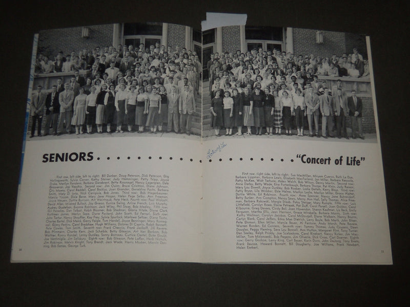1954 WEATHER VANE WESTFIELD HIGH SCHOOL YEARBOOK - NEW JERSEY - YB 1273