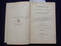 1893 SOPHOCLES THE PLAYS AND FRAGMENTS HARDCOVER BOOK BY R. C. JEBB - KD 9106