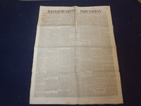 1848 DECEMBER 16 MASSACHUSETTS PLOUGHMAN NEWSPAPER - GOLD IN CALIFORNIA- NP 5158