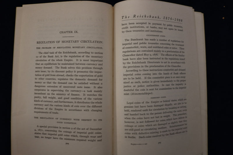 1910 THE REICHSBANK 1876-1900 - SOFTCOVER BOOK - K 1423