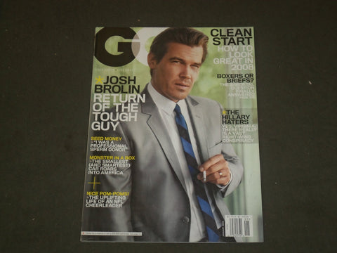 2008 JANUARY GQ MAGAZINE - JOSH BROLIN - B 2692