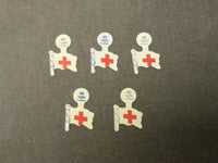 1944 THE AMERICAN RED CROSS DISASTER FUND PINS LOT - 5 TOTAL PINS - J 3710