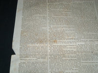 1841 AUGUST 25 THE MASSACHUSETTS SPY NEWSPAPER - TYLER VETOES BANK BILL- NP 4175