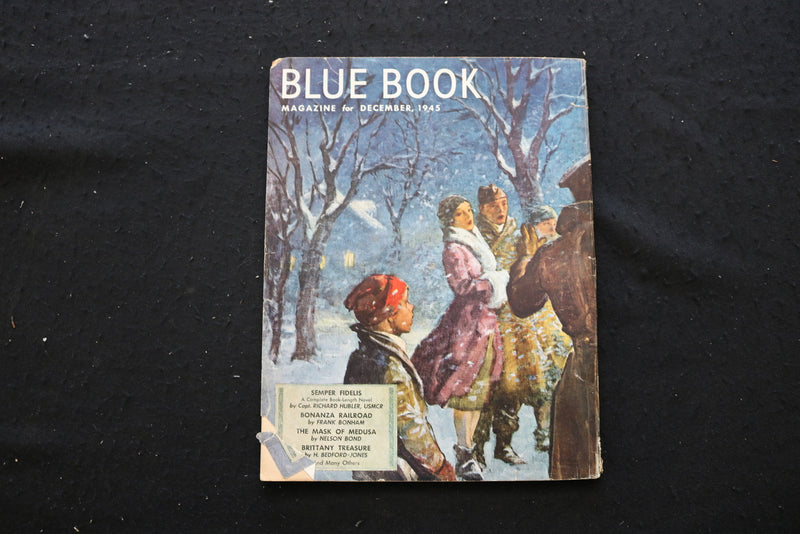 1945 DECEMBER BLUE BOOK MAGAZINE - HERBERT MORTON STOOPS COVER - E 10285