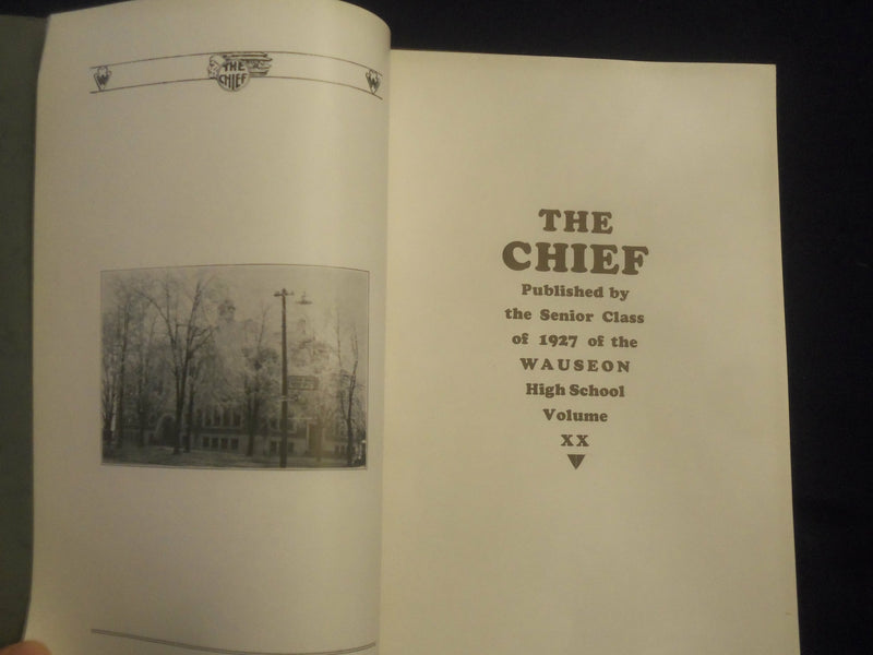 1927 WAUSEON HIGH SCHOOL YEARBOOK - WAUSEON, OHIO - YB 2767