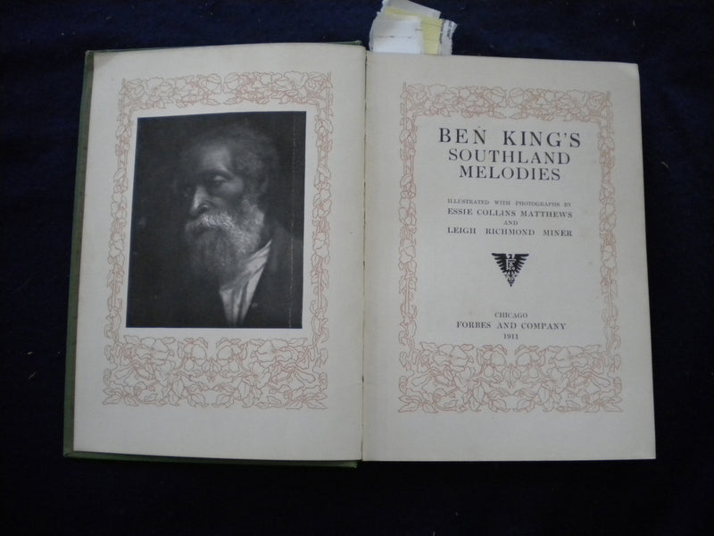 1911 BEN KING'S SOUTHLAND MELODIES HARDCOVER BOOK - KD 8017