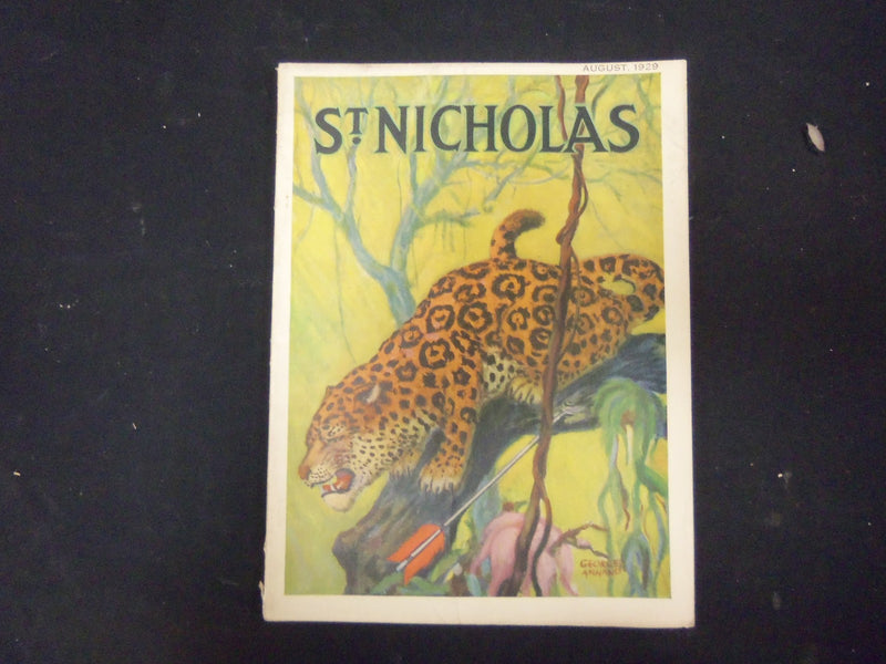 1929 AUGUST ST. NICHOLAS MAGAZINE - ILLUSTRATIONS, STORIES & ADS - ST 3171