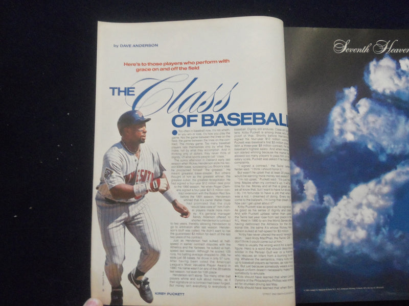 1992 STREET AND SMITH'S BASEBALL MAGAZINE - ROBERTO ALOMAR COVER - SP 1523R