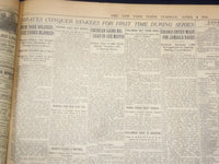 1918 APRIL 9 NEW YORK TIMES - GERMAN SHELL STORM BURSTS ON HAIG'S LINES- NT 8206