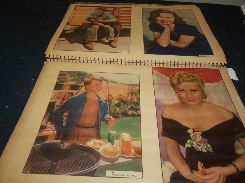 1940'S MOVIE STAR SCRAPBOOK - STEWART - TURNER - 12A
