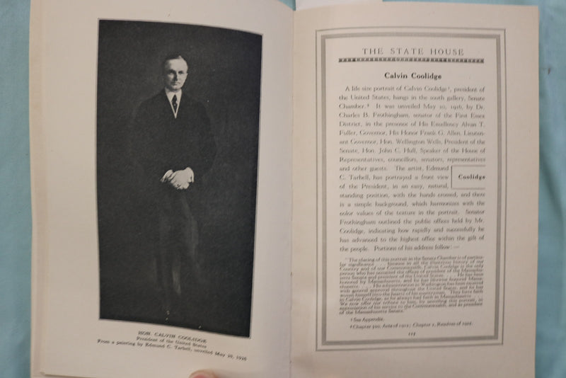 1927 THE STATE HOUSE BOSTON, MA SOFTCOVER BOOK BY ELLEN BURRILL - K 3339